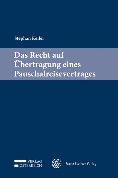 Produktbild: Das Recht auf &Uuml;bertragung eines Pauschalreisevertrages