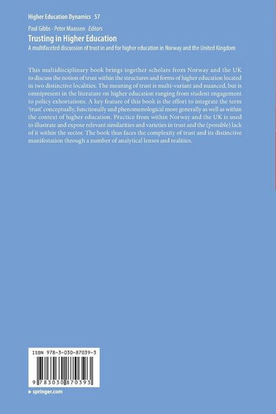 Produktbild: Trusting in Higher Education