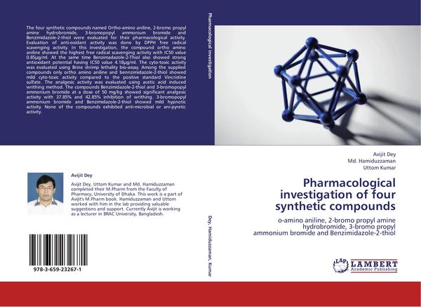 Produktbild: Pharmacological investigation of four synthetic compounds