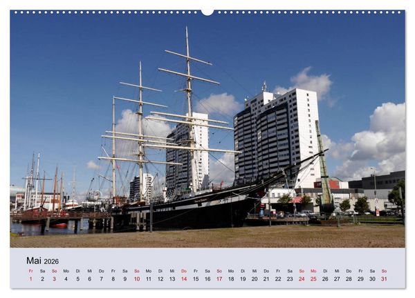 Produktbild: Bremerhaven. Die Seestadt an der Nordseek&uuml;ste (hochwertiger Premium Wandkalender 2026 DIN A2 quer), Kunstdruck in Hochglanz