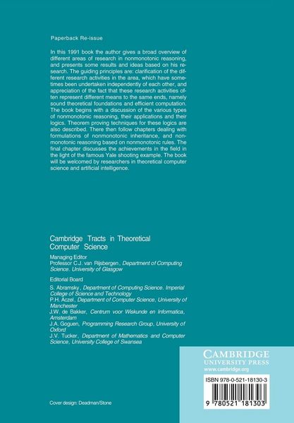 Produktbild: Nonmonotonic Reasoning