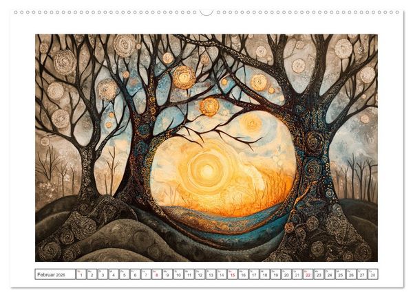 Produktbild: Waldsicht - Ein Lichterspiel (Wandkalender 2026 DIN A2 quer), CALVENDO Monatskalender