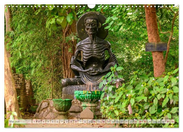 Produktbild: BUDDHA - Buddhistische Tempel in Nordthailand (Wandkalender 2026 DIN A3 quer), CALVENDO Monatskalender