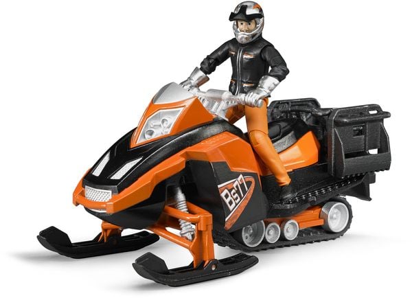 Produktbild: bruder 63101 bworld Snowmobil mit Fahrer + Ausstattung