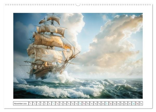Produktbild: Wind und Wogen (Wandkalender 2026 DIN A2 quer), CALVENDO Monatskalender