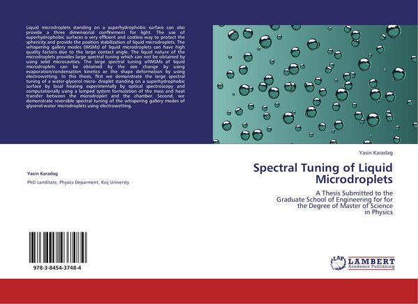 Produktbild: Spectral Tuning of Liquid Microdroplets