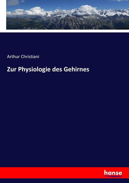 Produktbild: Zur Physiologie des Gehirnes