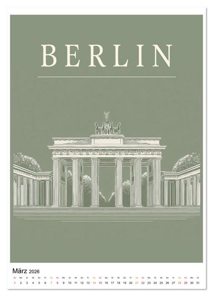 Produktbild: Stadtblicke - zeitlose Momente (hochwertiger Premium Wandkalender 2026 DIN A2 hoch), Kunstdruck in Hochglanz