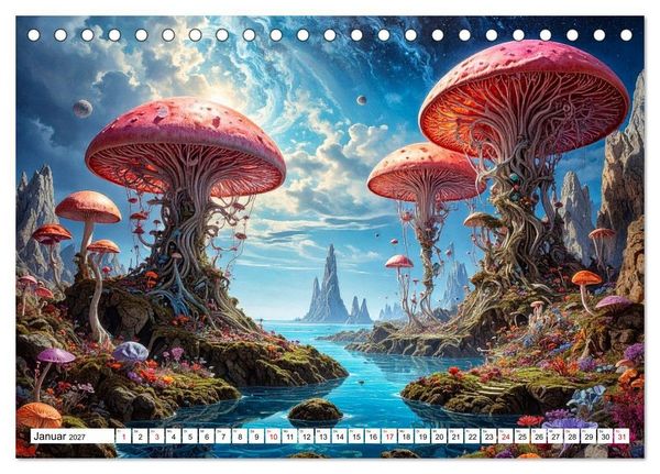 Produktbild: Mykologische Metamorphosen (Tischkalender 2027 DIN A5 quer), CALVENDO Monatskalender
