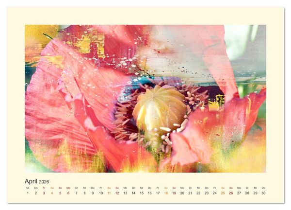 Produktbild: Fotografie trifft Malerei (Wandkalender 2026 DIN A3 quer), CALVENDO Monatskalender