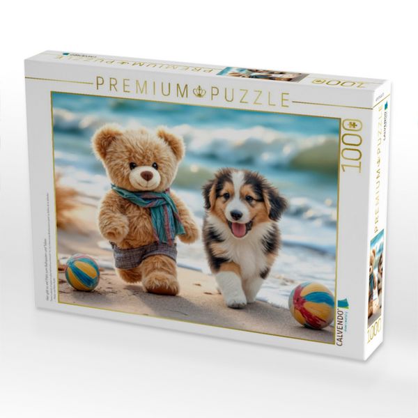 Produktbild: CALVENDO Puzzle Hier gibt es viel Platz zum Ballspielen und Toben | 1000 Teile Lege-Gr&ouml;&szlig;e 64x48cm Foto-Puzzle f&uuml;r gl&uuml;ckliche Stunden