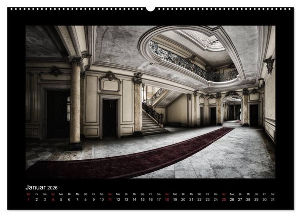 Produktbild: Lost Places - vergessene orte vergessener glanz (Wandkalender 2026 DIN A2 quer), CALVENDO Monatskalender