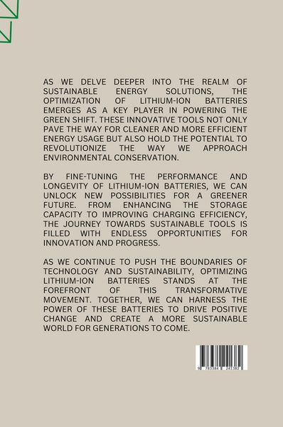 Produktbild: Powering the Green Shift: Optimizing Lithium-Ion Batteries for Sustainable Tools