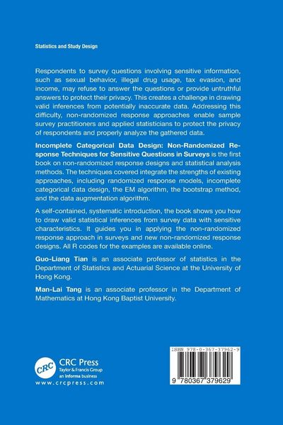 Produktbild: Incomplete Categorical Data Design