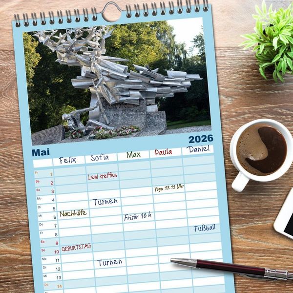 Produktbild: Familienplaner 2026 - Besucht mal wieder Danzig mit 5 Spalten (Wandkalender, 21 x 45 cm) CALVENDO