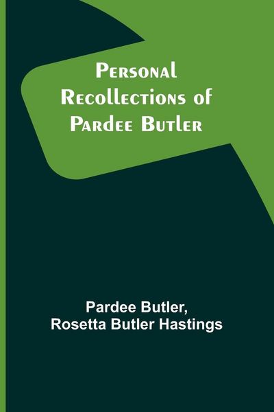 Produktbild: Personal Recollections of Pardee Butler