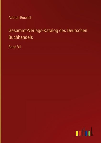 Produktbild: Gesammt-Verlags-Katalog des Deutschen Buchhandels