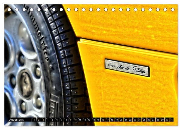 Produktbild: Ein Teufel in Gelb Lamborghini Diablo PHOTOART (Tischkalender 2025 DIN A5 quer), CALVENDO Monatskalender