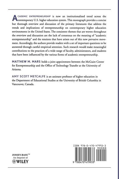 Produktbild: Mars, M: Entrepreneurial Domains of American Higher Educatio