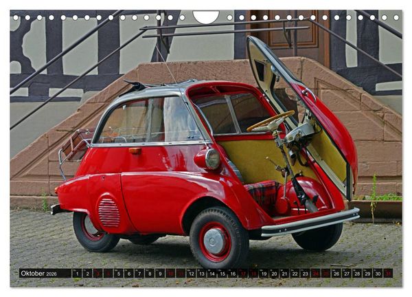 Produktbild: Historische Kleinwagen aus Deutschland (Wandkalender 2026 DIN A4 quer), CALVENDO Monatskalender