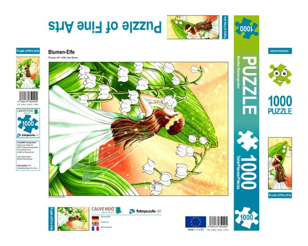 Produktbild: CALVENDO Puzzle Blumen-Elfe | 1000 Teile Lege-Gr&ouml;&szlig;e 64x48cm Foto-Puzzle f&uuml;r gl&uuml;ckliche Stunden