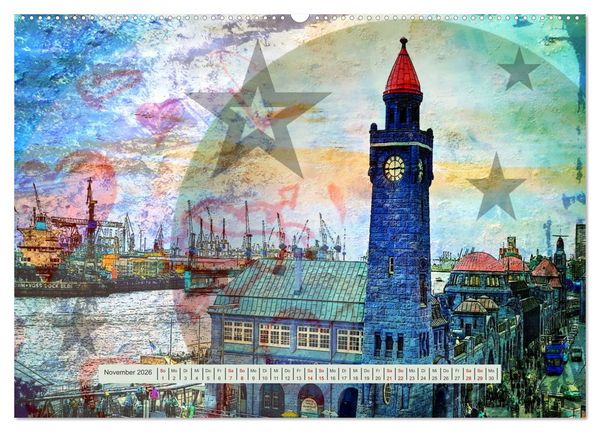 Produktbild: In Hamburg sagt man ... (hochwertiger Premium Wandkalender 2026 DIN A2 quer), Kunstdruck in Hochglanz