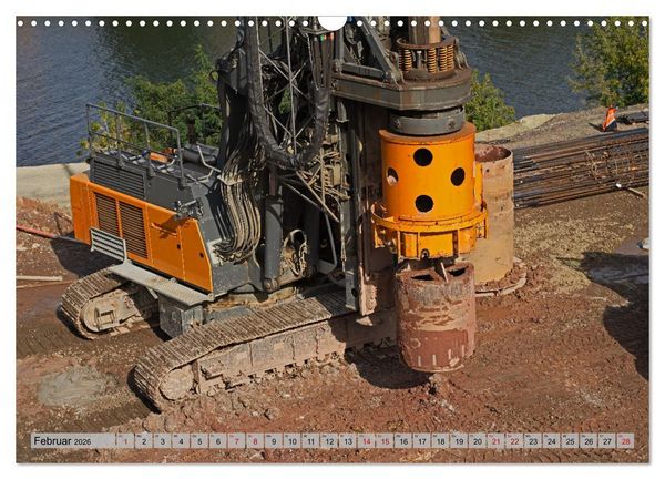 Produktbild: Die Saalequerung Salzm&uuml;nde &ndash; Br&uuml;ckenbau der A143 (Wandkalender 2026 DIN A3 quer), CALVENDO Monatskalender