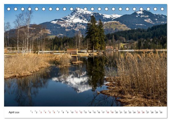 Produktbild: Kitzb&uuml;hel, Sportstadt und Wanderparadies (Tischkalender 2026 DIN A5 quer), CALVENDO Monatskalender