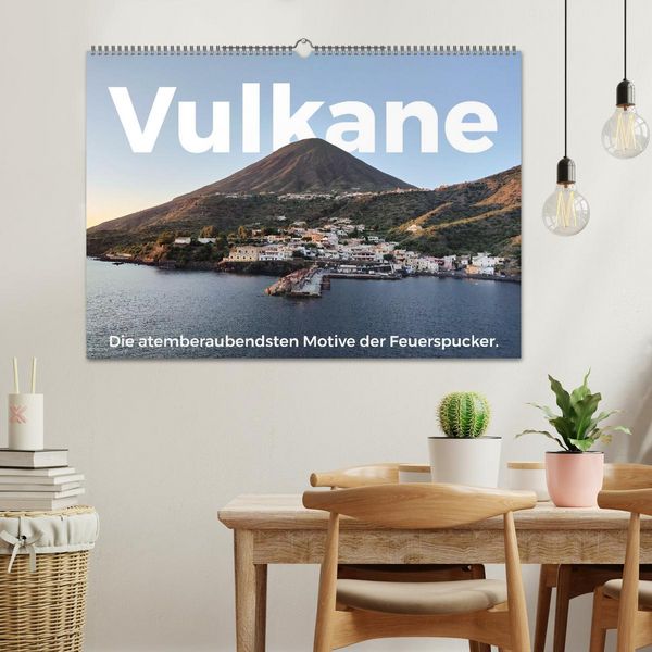 Produktbild: Vulkane - Die atemberaubendsten Motive der Feuerspucker. (Wandkalender 2026 DIN A2 quer), CALVENDO Monatskalender