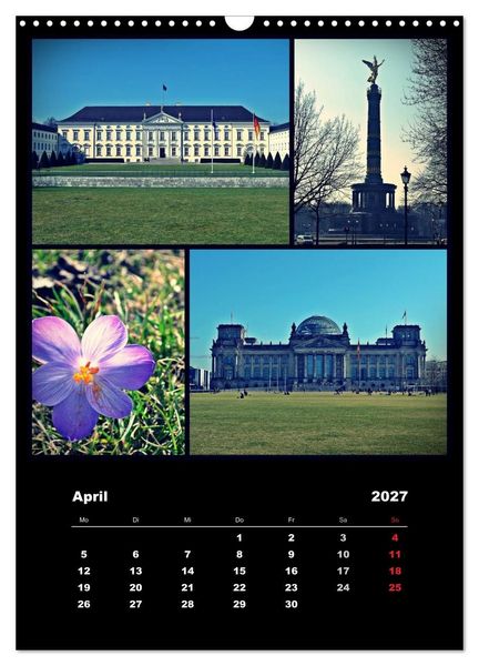Produktbild: BERLIN / vertikal (Wandkalender 2027 DIN A3 hoch), CALVENDO Monatskalender