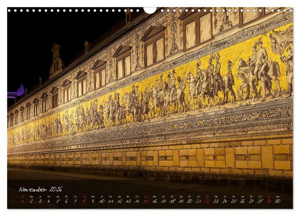 Produktbild: Nachts in Dresden (Wandkalender 2026 DIN A3 quer), CALVENDO Monatskalender