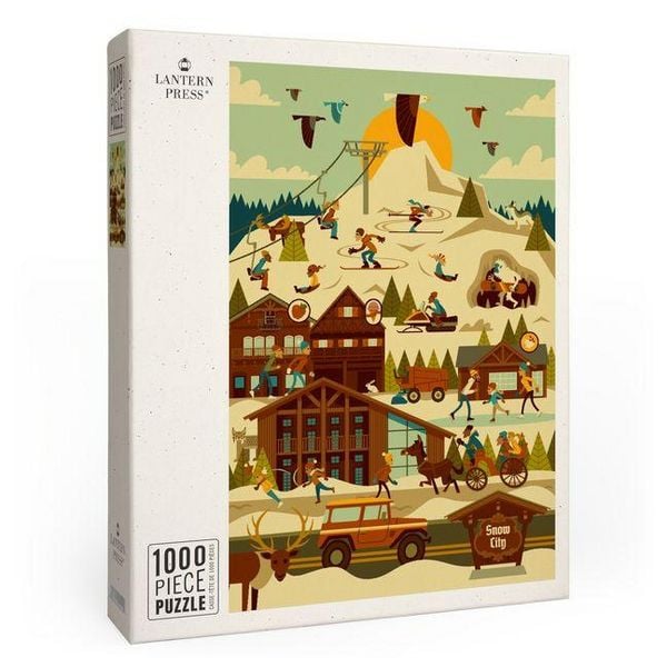Ski Resort - Geometric - 1000 Piece Puzzle
