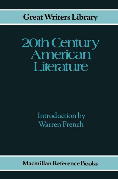 Produktbild: Twentieth Century American Literature