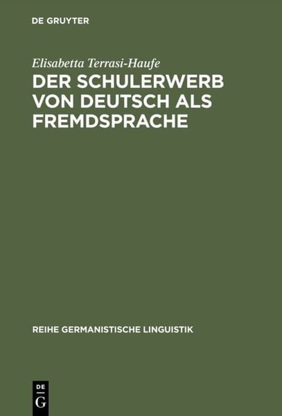 Produktbild: Der Schulerwerb von Deutsch als Fremdsprache
