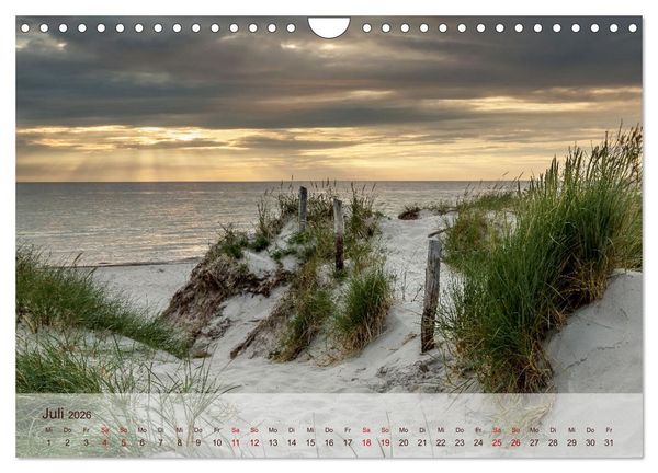 Produktbild: Moin Moin Sch&ouml;ne Stunden am Ostseestrand (Wandkalender 2026 DIN A4 quer), CALVENDO Monatskalender