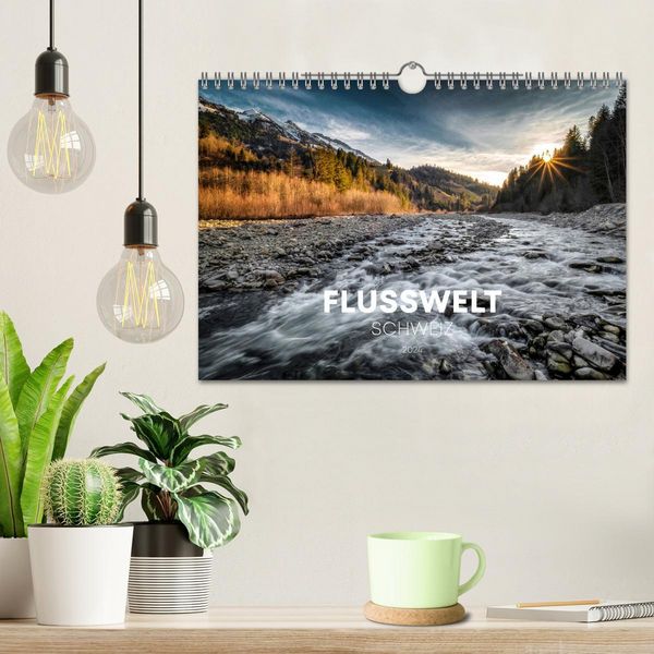 Produktbild: Flusswelt Schweiz (Wandkalender 2026 DIN A4 quer), CALVENDO Monatskalender