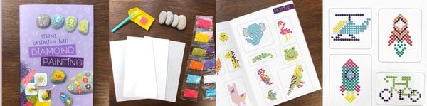 Produktbild: Kreativ-Set Steine gestalten mit Diamond Painting