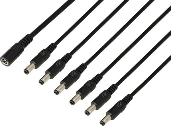 Produktbild: TRU COMPONENTS TC-13232720 DC-Steckverbinder Buchse - Stecker 5.5mm 2.1mm 41.2cm 1St.