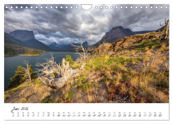 Produktbild: Glacier National Park Montana - USA (Wandkalender 2026 DIN A4 quer), CALVENDO Monatskalender