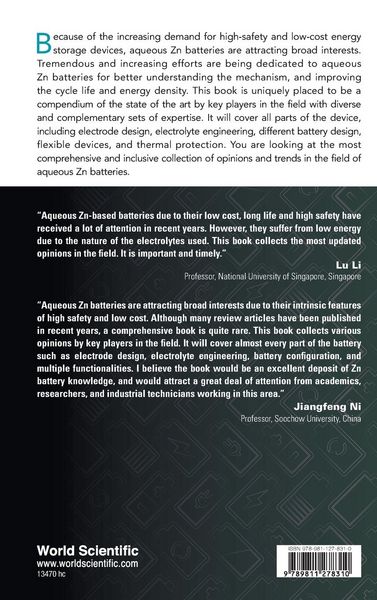 Produktbild: Aqueous Zinc Batteries