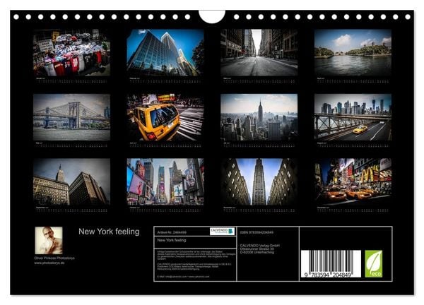 Produktbild: New York feeling (Wandkalender 2027 DIN A4 quer), CALVENDO Monatskalender
