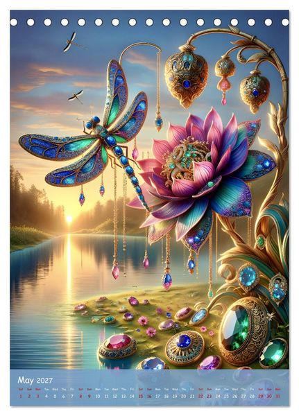 Produktbild: The Art of Power Animals (Desk Calendar 2027 DIN A5 portrait), CALVENDO 12 Month DeskCalendar