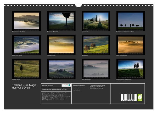 Produktbild: Toskana - Die Magie des Val d'Orcia (Wandkalender 2026 DIN A3 quer), CALVENDO Monatskalender