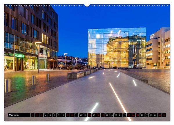 Produktbild: Ein Jahr STUTTGART (hochwertiger Premium Wandkalender 2026 DIN A2 quer), Kunstdruck in Hochglanz