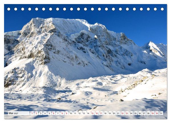 Produktbild: Der Manaslu Himal, gewaltige Bergriesen (Tischkalender 2027 DIN A5 quer), CALVENDO Monatskalender