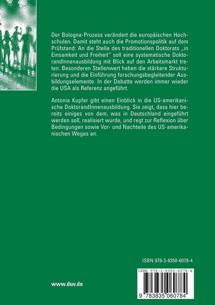 Produktbild: DoktorandInnen in den USA