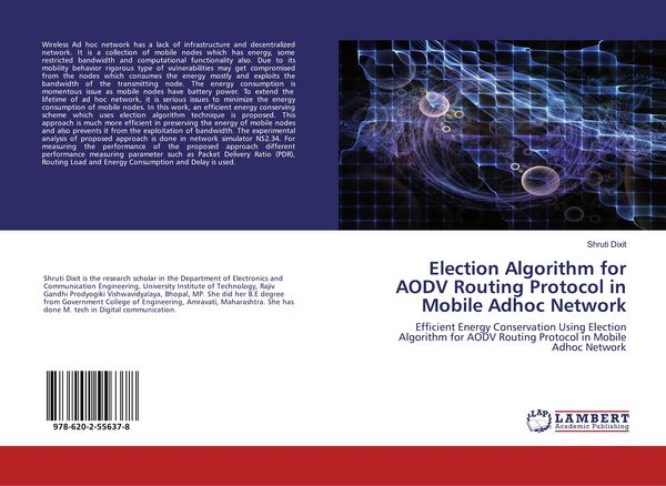 Produktbild: Election Algorithm for AODV Routing Protocol in Mobile Adhoc Network