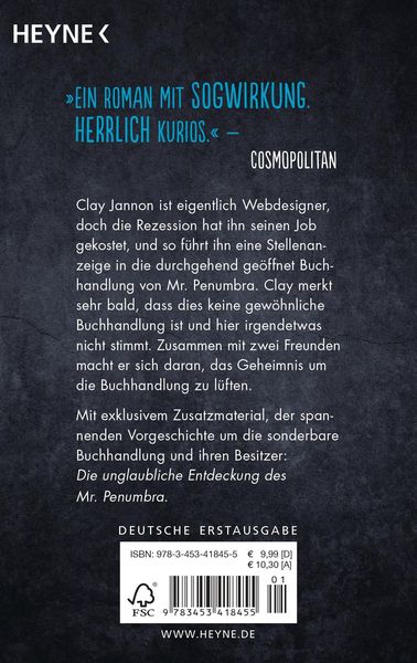 Produktbild: Die sonderbare Buchhandlung des Mr. Penumbra