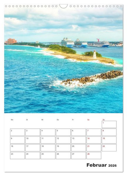 Produktbild: Nassau - Reiseplaner (Wandkalender 2026 DIN A3 hoch), CALVENDO Monatskalender