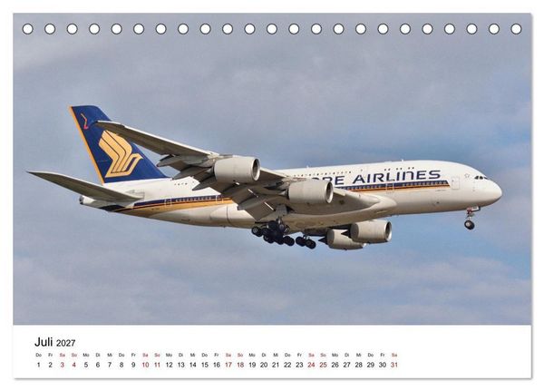 Produktbild: Flugzeuge aller Art (Tischkalender 2027 DIN A5 quer), CALVENDO Monatskalender